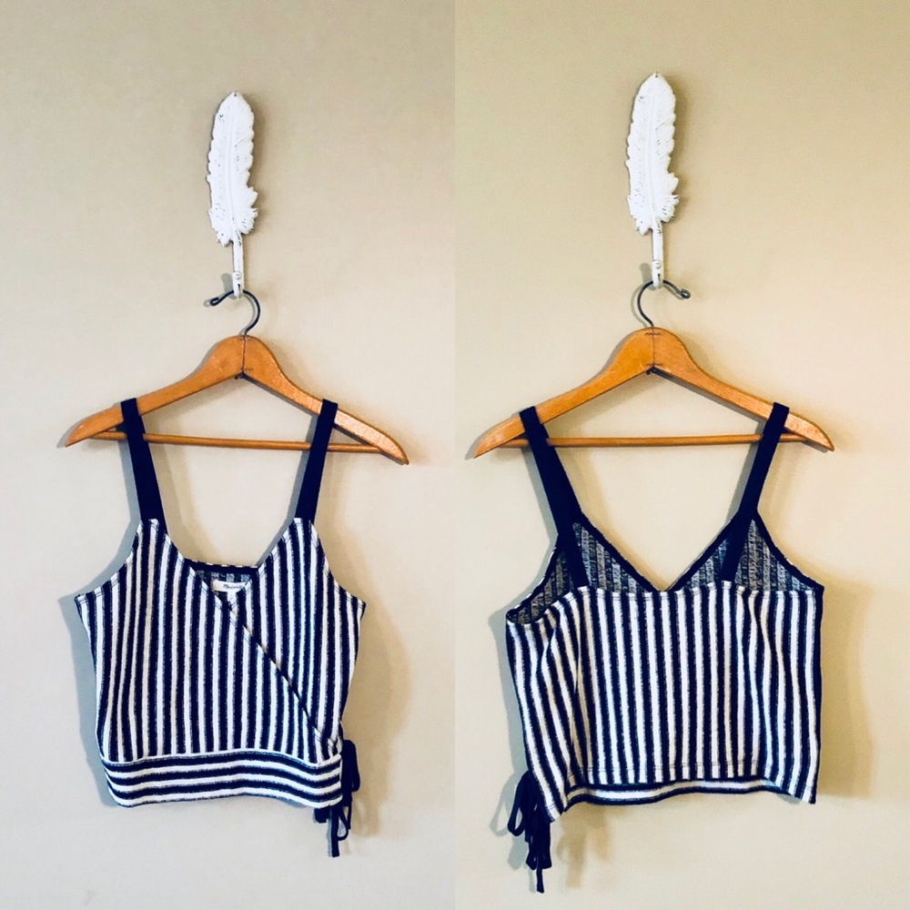 {Madewell} Striped Wrap Tank - Picture 4 of 8